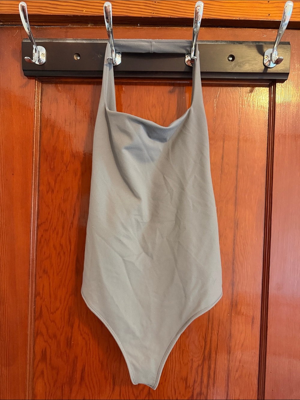 Abercrombie & Fitch Gray Halter Bodysuit